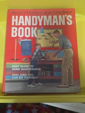 Vintage 1970's Better Homes and Gardens Handyman's Book - Red Cover